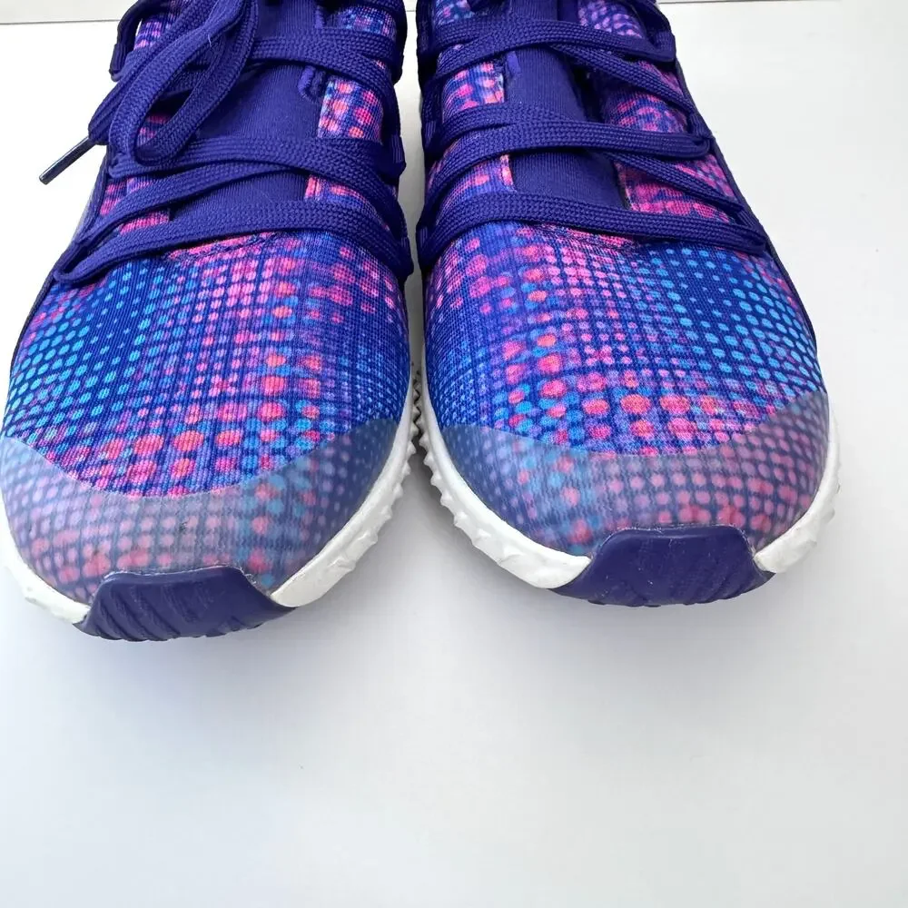 Adidas Big Kids ART DB0599 Cloudfoam Sneakers Size 6.5 Knit Active Purple Pink
